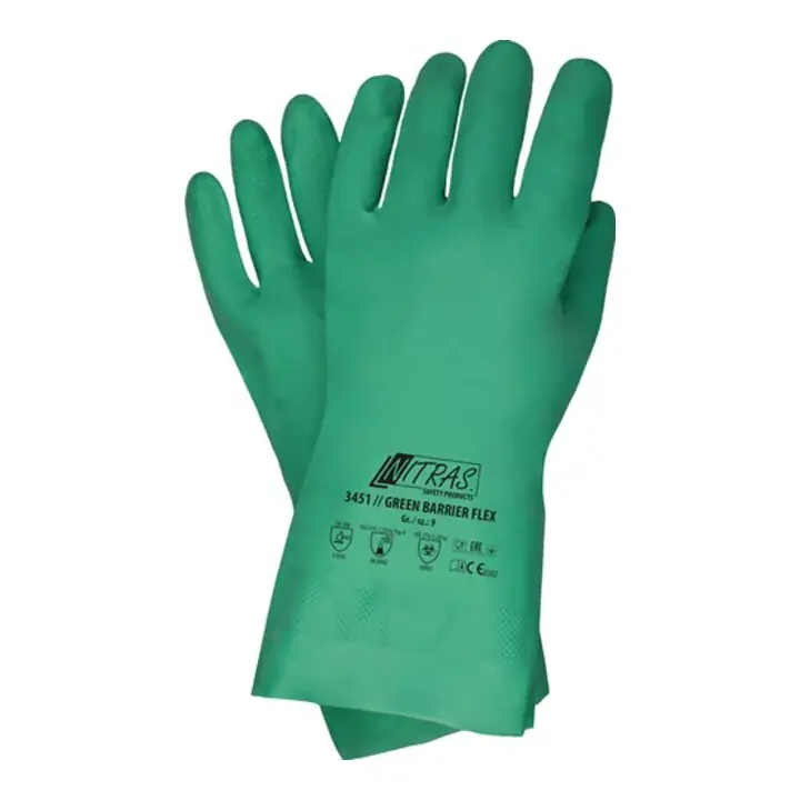 NITRAS Chemikalienschutzhandschuhe Green Barrier Flex Größe 8 grün ( 4000391093 ) Highlight
