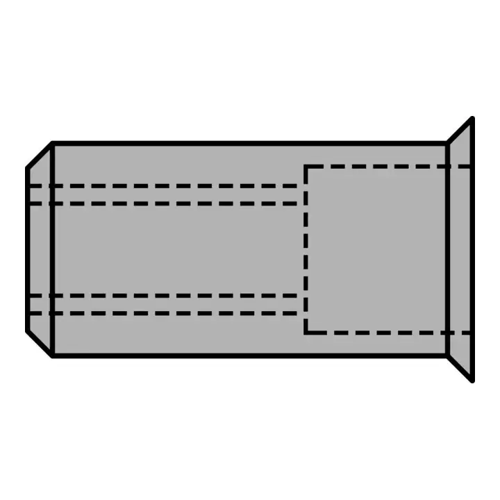 GESIPA Blindnietmutter Nietschaft d x l 9 x 15,5 mm M6 ( 4000813791 ) Jetzt Bestellen