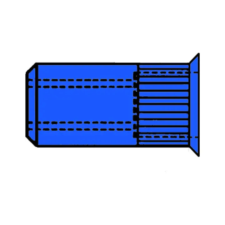 Markenware GESIPA Blindnietmutter Nietschaft d x l 7 x 12,5 mm M5 ( 4000813566 )