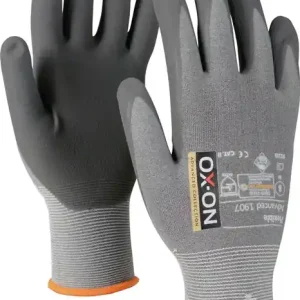 OX-ON Handschuhe Flexible Advanced 1907 Größe 10 grau/hellgrau ( 4000391350 ) Geprüft