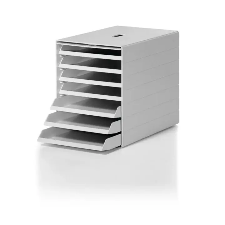 Must-Have DURABLE Schubladenbox 7 Schubladen m. versenkbarer Frontklappe ( 9000493435 )