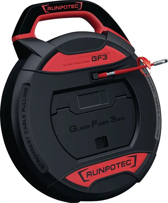 RUNPOTEC Kabeleinziehgerät GF3 Bandlänge 30 m Biegeradius 38 mm ( 4000818668 ) Super-Preis