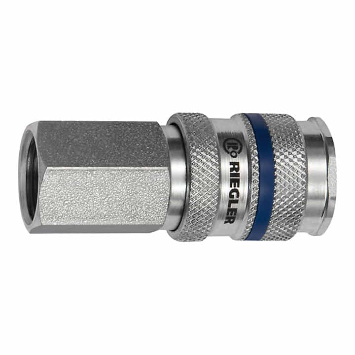 Versand Am Gleichen Tag RIEGLER Schnellverschlusskupplung DN 7,8 Innengewinde Stahl ( 4588880904 )