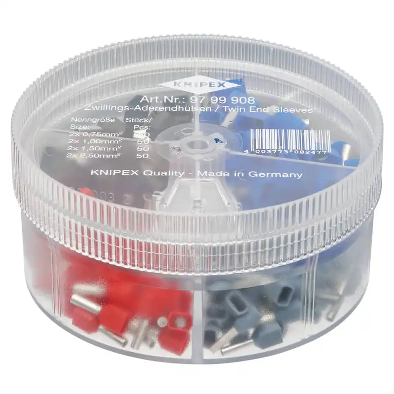 KNIPEX Sortimentsbox 200-teilig 2 x 0,75 - 2 x 2,5 mm² ( 8000331594 ) Sonderaktion