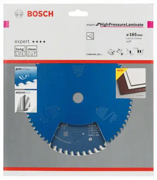 Kracherpreis BOSCH Kreissägeblatt Außen-Ø 165 mm Zähnezahl 48 HLTCG ( 8000342150 )