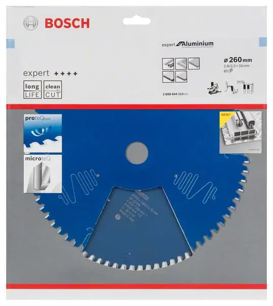 Beliebt BOSCH Kreissägeblatt Außen-Ø 260 mm Zähnezahl 80 HLTCG ( 8000342171 )