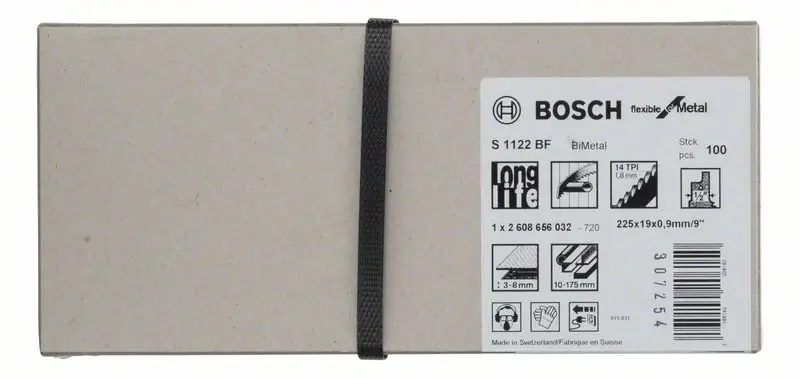 Markenware BOSCH Säbelsägeblatt S 1122 BF Länge 225 mm Breite 19 mm ( 8000343758 )