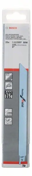 Direkt Vom Hersteller BOSCH Säbelsägeblatt S 1122 EF Länge 225 mm Breite 19 mm ( 8000343763 )