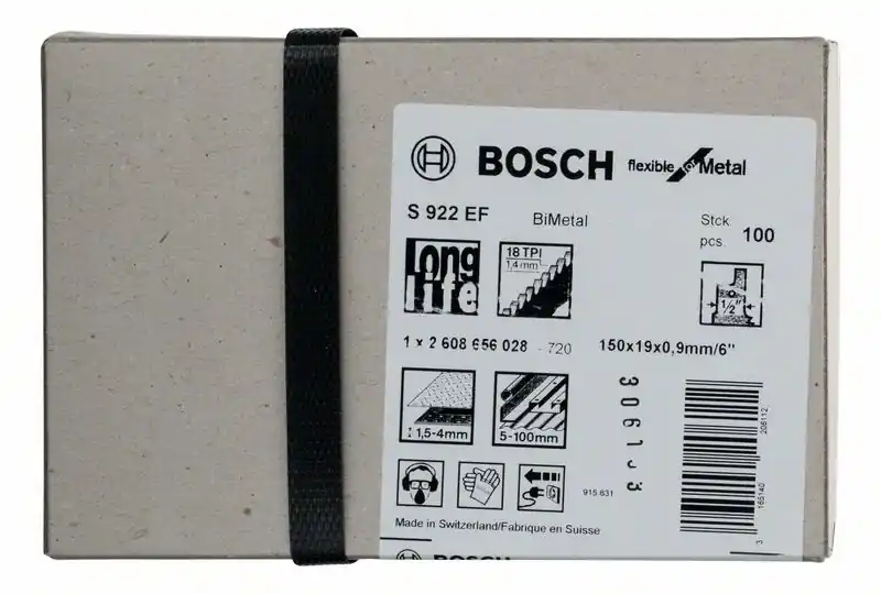 Heißes Angebot BOSCH Säbelsägeblatt S 922 EF Länge 150 mm Breite 19 mm ( 8000343780 )