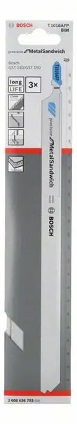 BOSCH Stichsägeblatt T 1018 AFP Gesamtlänge 250 mm ( 8000346066 ) Neu Im Sortiment