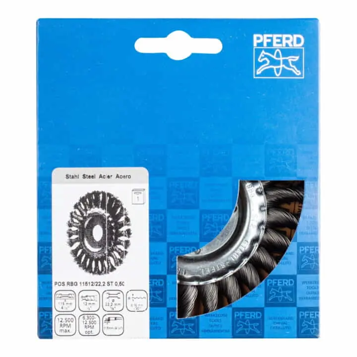PFERD Rundbürste RBG Ø 115 mm Drahtstärke 0,5 mm ( 8000433110 ) Neue Ware