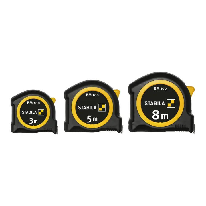 STABILA Taschenrollbandmaß BM 100 Länge 5 m Breite 19 mm mm/mm ( 8000911832 ) Neu