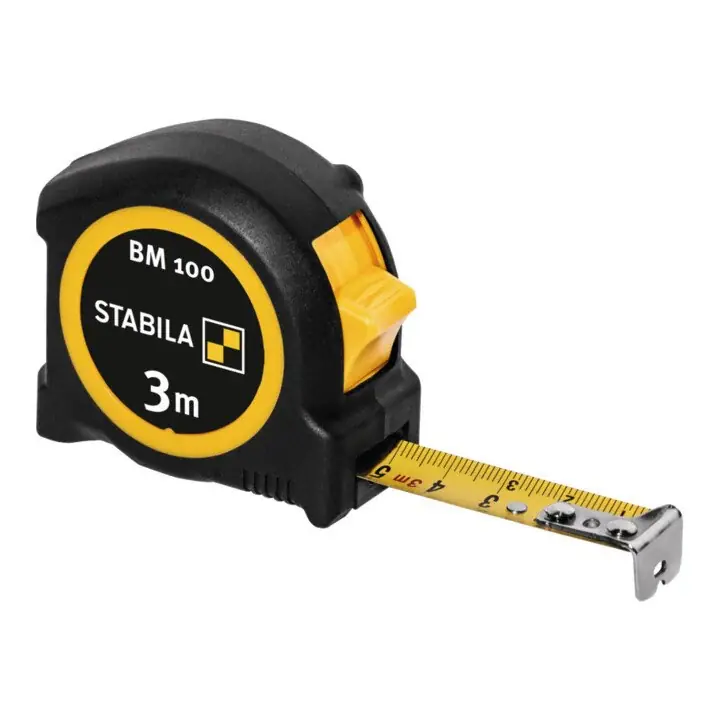 STABILA Taschenrollbandmaß BM 100 Länge 8 m Breite 25 mm mm/mm ( 8000911842 ) Neu Im Sortiment