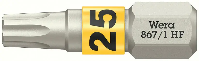 Abverkauf WERA Bit 867 TORX® HF 1/4 ″ TX 25 Länge 25 mm ( 8002899413 )