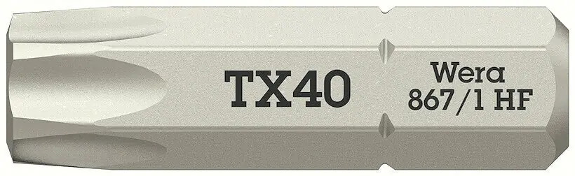 Schneller Versand WERA Bit 867 TORX® HF 1/4 ″ TX 40 Länge 25 mm ( 8002899415 )