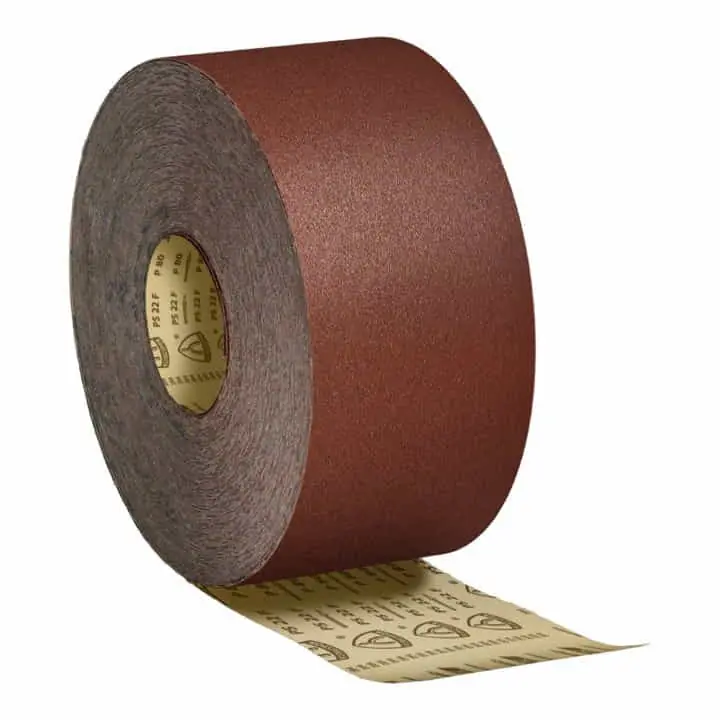 Ausverkauf KLINGSPOR Schleifpapierrolle PS 22 F ACT 115 mm Körnung 220 ( 4000844796 )