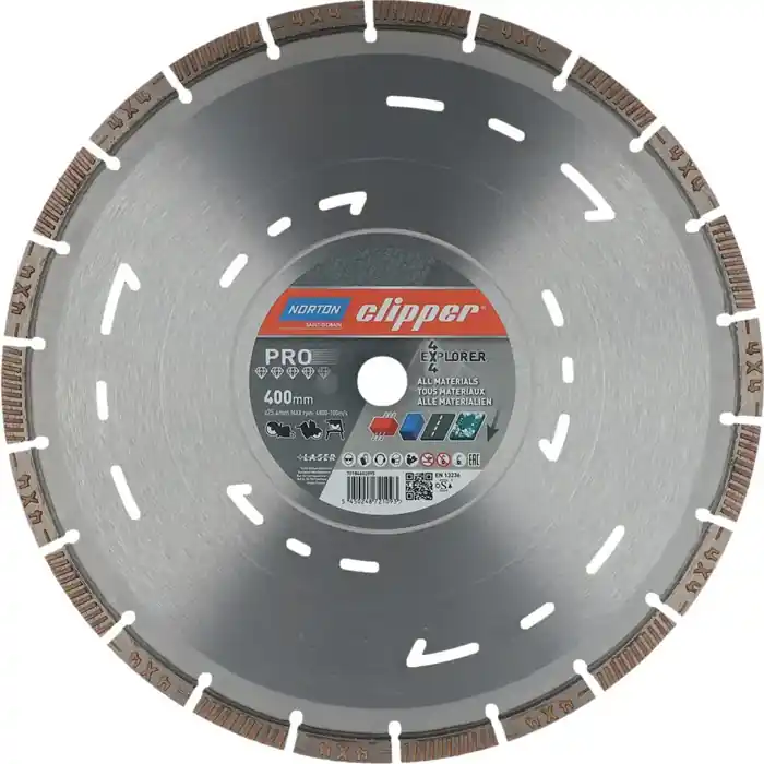 NORTON CLIPPER Diamanttrennscheibe 4 x 4 Explorer Ø 400 mm Bohrung 25,4 mm ( 4000818805 ) Direkt Vom Hersteller