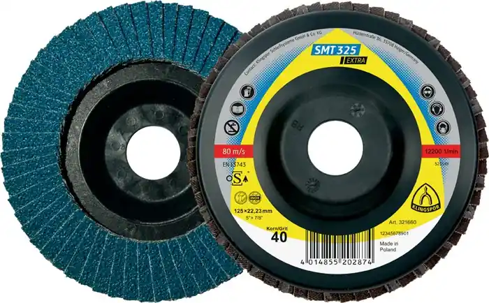 Highlight KLINGSPOR Fächerscheibe SMT 325 Extra Ø 115 mm Körnung 40 gerade ( 4000842813 )