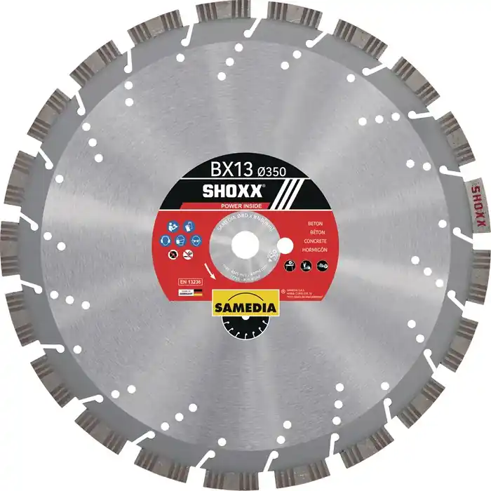 SAMEDIA Diamanttrennscheibe SHOXX BX13 Ø 350 mm Bohrung 20 / 25,4 mm ( 4000844263 ) Sale
