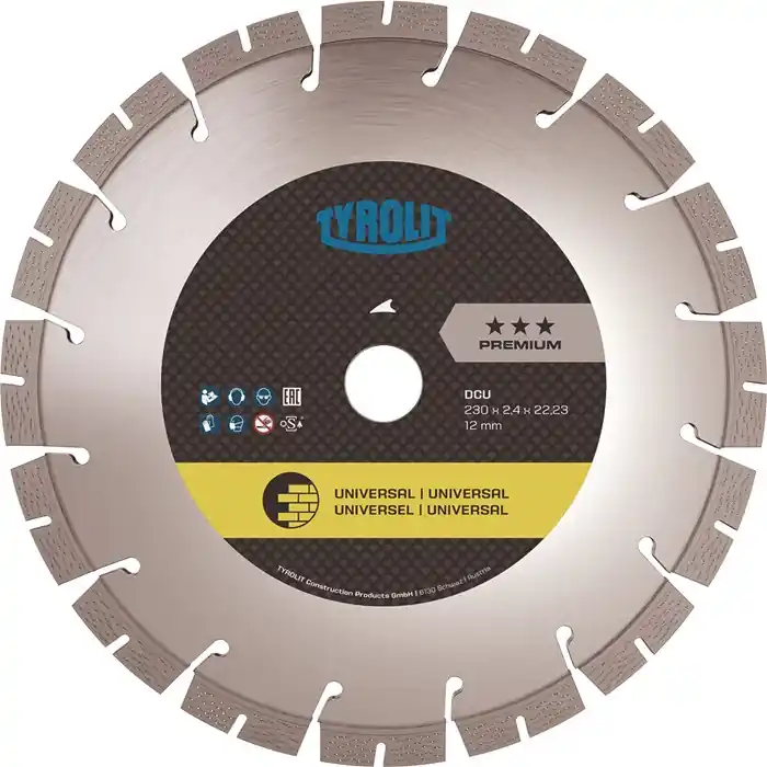 TYROLIT Diamanttrennscheibe DCU Premium Ø 115 mm Bohrung 22,23 mm ( 4000845007 ) Neue Ware