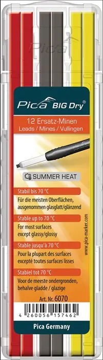 PICA Minenset Pica BIG-Dry 4x gelb / 4x rot / 4x graphit ( 4000871411 ) Preiswert