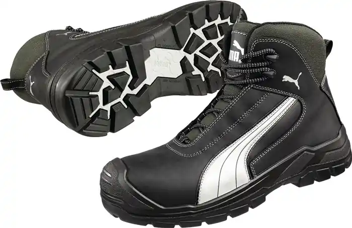 Schnäppchen PUMA Sicherheitsstiefel Cascades Mid Größe 41 schwarz/weiß ( 4300700271 )