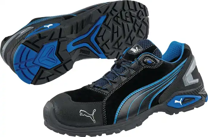 Versand Am Gleichen Tag PUMA Sicherheitsschuh Rio Black Low Größe 39 schwarz/blau ( 4300700399 )