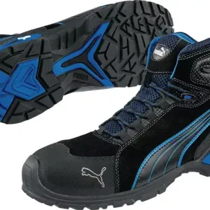 Bestpreis PUMA Sicherheitsstiefel Rio Black Mid Größe 40 schwarz/blau ( 4300700410 )