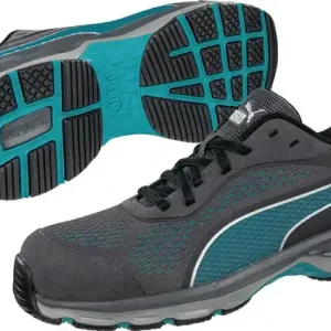 Ausverkauf PUMA Damensicherheitsschuh FUSE KNIT Größe 39 grau/blau ( 4300700823 )