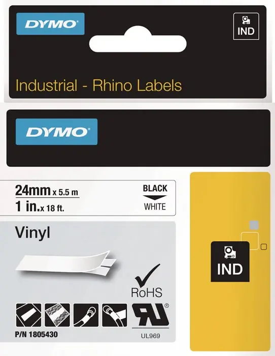 Beliebt DYMO Schriftband Bandbreite 24 mm Bandlänge 5,5 m ( 9000484109 )