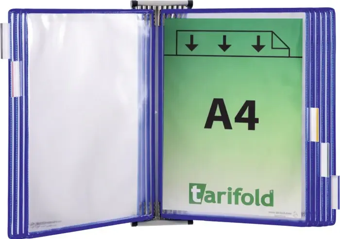 TARIFOLD Wandhalter 5 Sichttafeln blau ( 9000492050 ) Meistverkauft