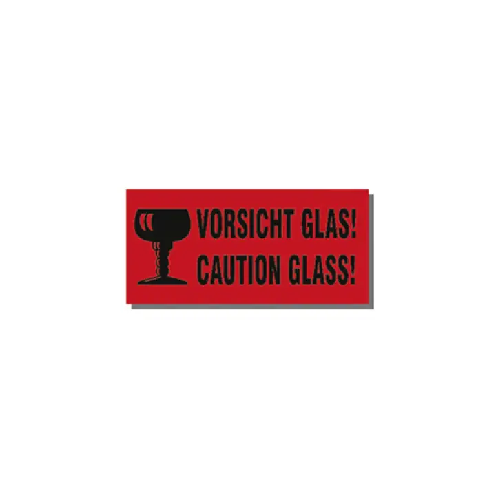 Letzte Chance TRANSPAK Hinweisetikett Vorsicht Glas ( 3000265571 )