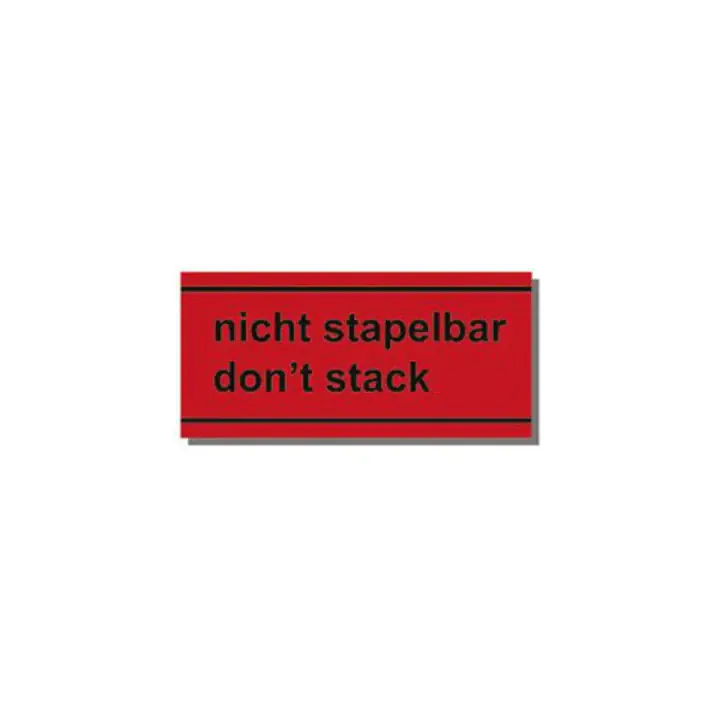 Super-Preis TRANSPAK Hinweisetikett Nicht stapelbar ( 3000265575 )