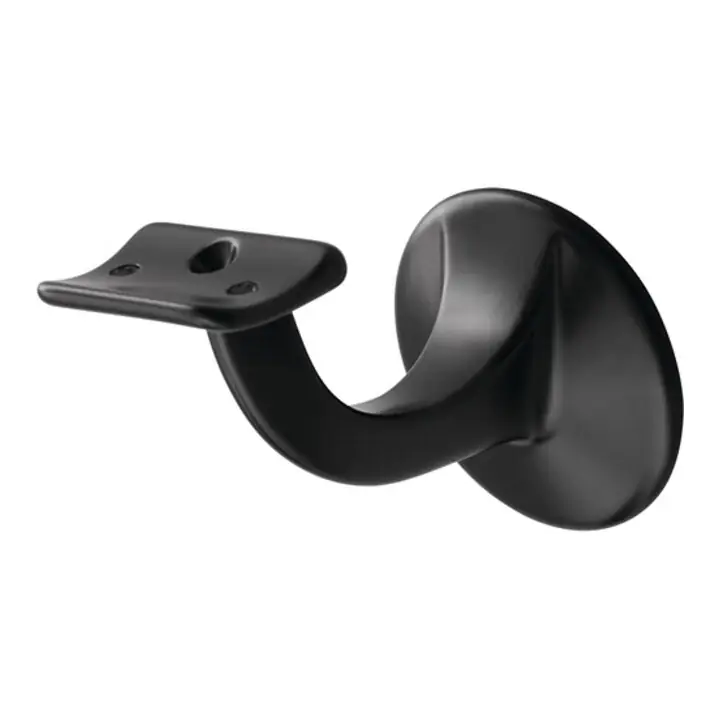 Markenware HERMETA Handlaufträger 3501 Aluminium schwarz kunststoffbeschichtet ( 3000283326 )