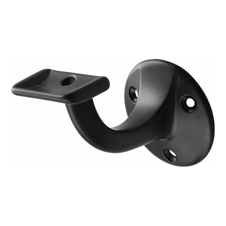 HERMETA Handlaufträger 3507 Aluminium kunststoffbeschichtet schwarz ( 3000283337 ) Abverkauf
