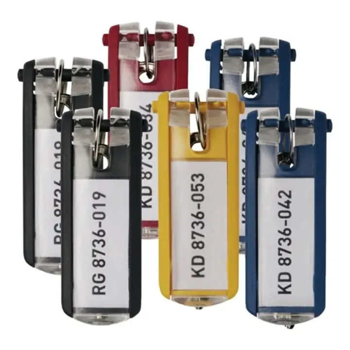Neue Ware DURABLE Schlüsselanhänger Key Clip farbig sortiert Kunststoff ( 3000291864 )