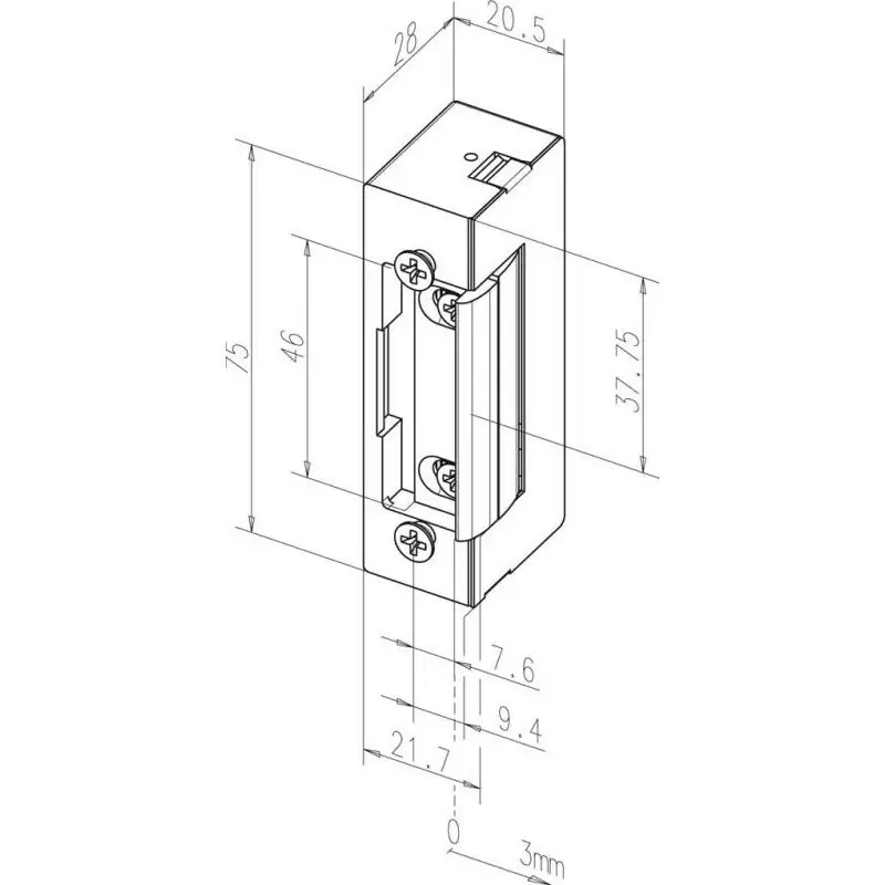ASSA ABLOY Elektrotüröffner 17 12 V DC 100%ED Standard ( 3324034087 ) Zertifiziert