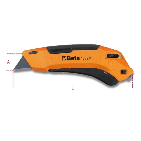 Heißes Angebot Cutter a lama retrattile di sicurezza fornito con 4 lame Beta 1772M