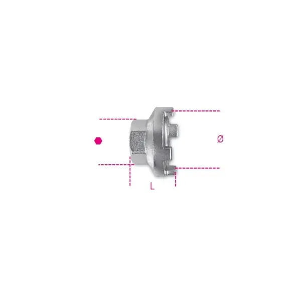 Chiave estrattore per ruote libere BMX a 4 innesti nichelata Beta 3984/1 Expressversand