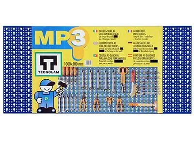 Pannelli Forati Portautensili blu con 40 ganci Tecnolam 98x46 cm Preiswert