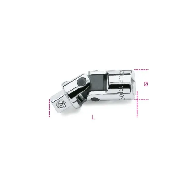 Jetzt Kaufen Snodo con attacchi quadri maschio e femmina 3/8" cromato Beta 910/25