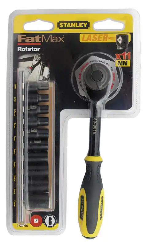 Letzte Chance Set cricchetto 1/4" Stanley + set bussole 4-13mm 0-94-607