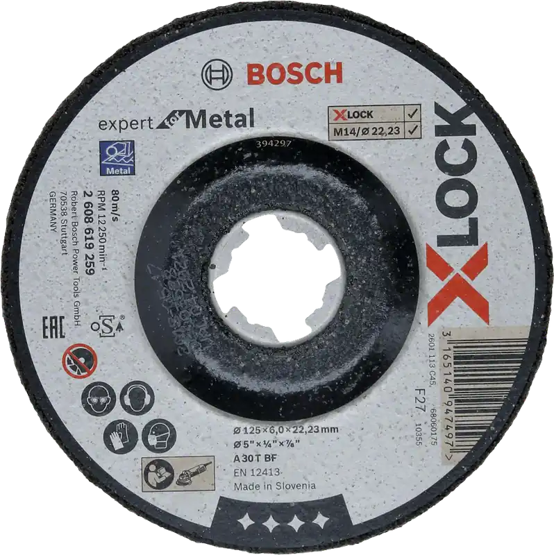 Dischi da mola metallo 115mm -125mm Bosch X-Lock spessore 6mm Saisonangebot