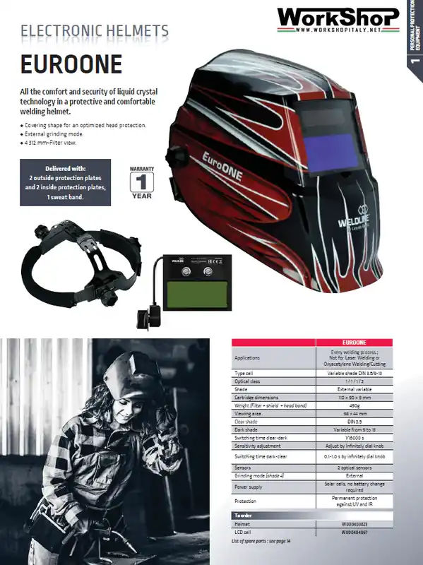 Jetzt Kaufen Maschera saldatore automatica Lincoln Lcd Euroone WELDLINE