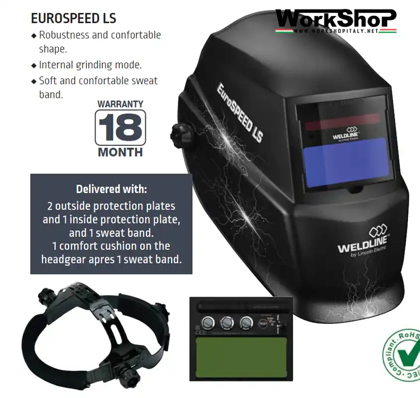 Maschera saldatore automatica Lincoln Lcd EUROSPEED LS WELDLINE Top-Preis