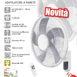 Expressversand Ventilatore a PARETE Cfg 3 velocita'