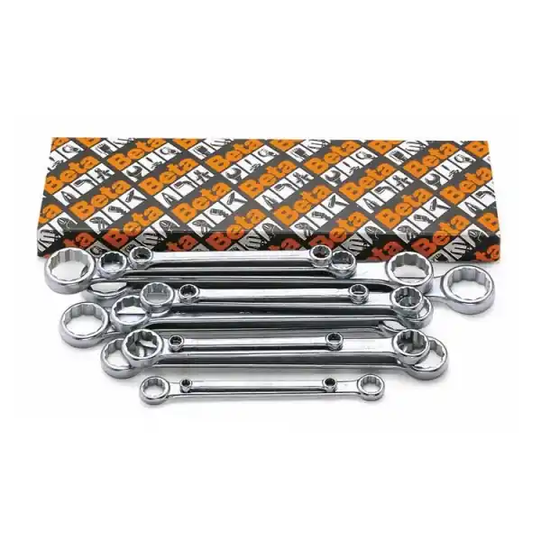 Abverkauf Set 8 chiavi poligonali doppie diritte cromate Beta 95/S8