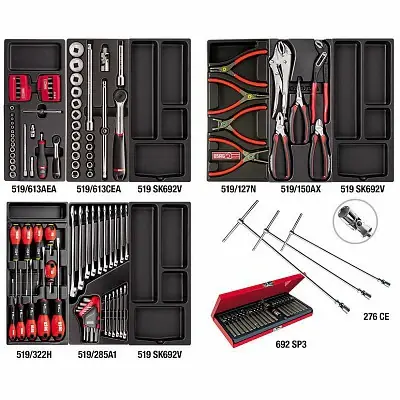 Set 149 utensili Usag 495 A-PL in termoformato AUTORIPARAZIONE Nur Heute