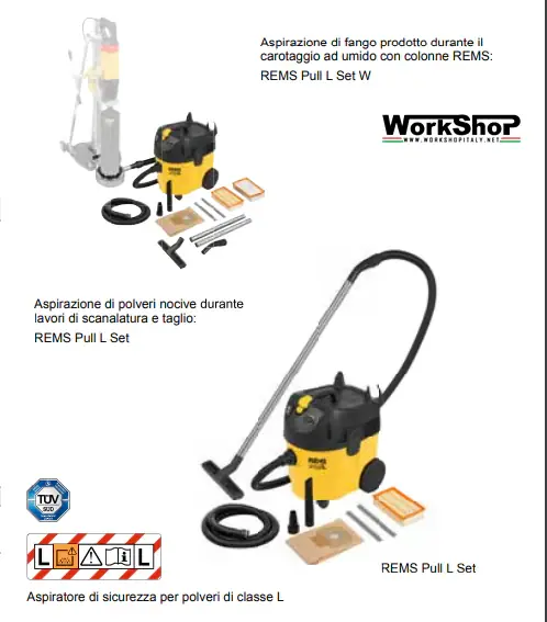 Aspiratore Rems PULL L set Highlight