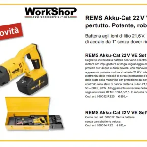 Seghetto Rems REMS Akku-Cat 22 V VE 5Ah Meistverkauft